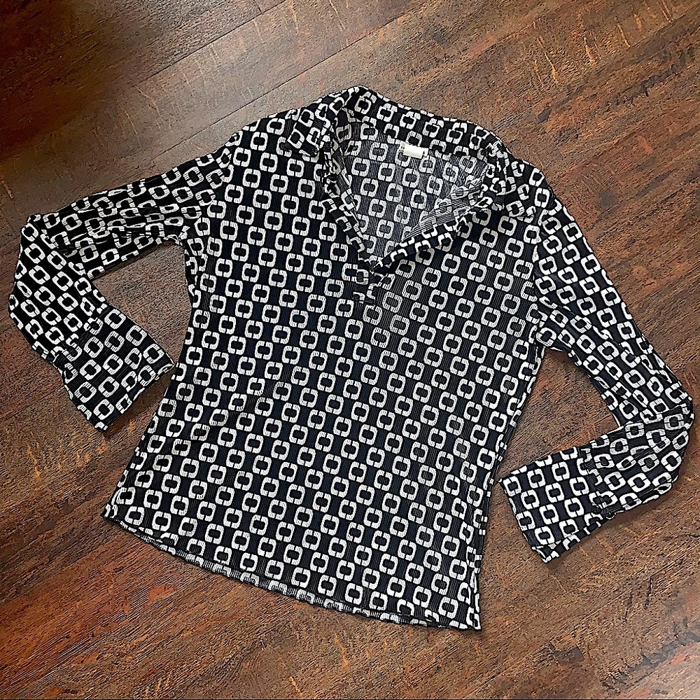 Creative Design Works geo print blouse
